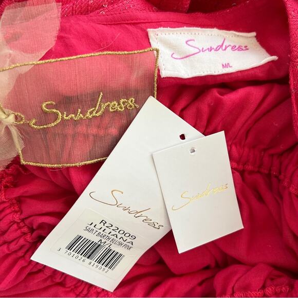 SUNDRESS JULIANA DRESS SAINT BARTH BLUSH PINK NWT Med/Large - Picture 13 of 14